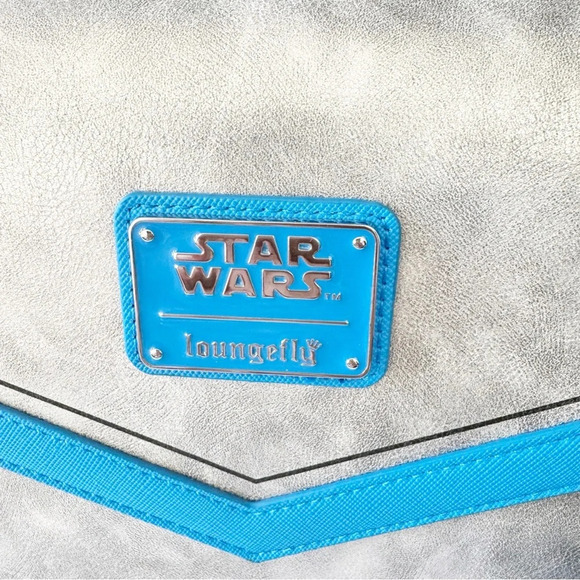Loungefly Jango Fett Crossbody Bag Purse‎ Chain Strap Disney Star Wars New w Tag - Picture 10 of 11